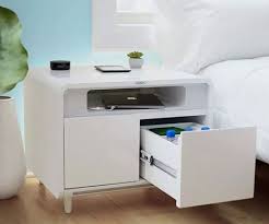 The Multi Tasking Smart Side Table Is A Futuristic Piece Of Furniture That Will Make Your Life Easier Cool Bedroom Accessories Bedroom Gadgets Furniture