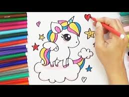 Teken een eenhoorn in 6 stappen! How To Draw Rainbow Cute Panda Unicorn Easy Youtube Eenhoorn Tekenen Tekentutorials Cartoon Tekeningen