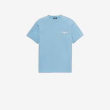 Political Campaign Regular T Shirt Baby Blue For Men Balenciaga