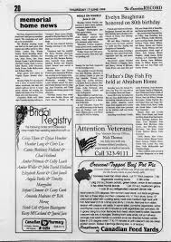 The Canadian Record (Canadian, Tex.), Vol. 109, No. 24, Ed. 1 Thursday,  June 17, 1999 - Page 20 of 28 - The Portal to Texas History