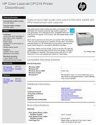 Hp color laserjet cp3525n is chosen because of its wonderful performance. Hp Color Laserjet Cp1215 Printer Discontinued Manualzz