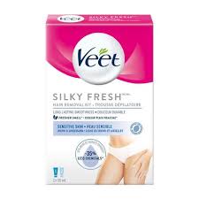 The sensitive hair removal cream comes with delightful fragrance of vanilla and passion fruit for a satisfying and breathtaking experience. Veet Silky Fresh Hair Removal Kit Bikini Sensitive Skin 2 X 50 Ml Walmart Canada