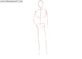 How to draw anime body with step by step tutorial for. How To Draw An Anime Character Easy Drawing Art