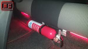 Our fully adjustable fire extinguisher seat mounts install easily in most vehicles, attaching to the seat rail bolts or above the slider. Custom Back Seat Fire Extinguisher Mount Bracket Diy Scion Tc2 Tc2 5 Youtube