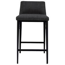 Best mid century modern chairs. Baron Charcoal Mid Century Modern Counter Stool Sadler S Home Furnishings Bar Stools