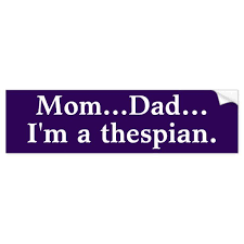 I M A Thespian Bumper Sticker Zazzle Com In 2020 Bumper Stickers Thespian Humor Actor Gifts