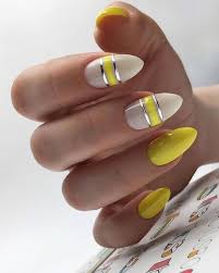 Manikure Nagel Manikure Nagel Nageldesign Gelb Manikure Ideen Nagel Gel