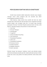 Pemutusan kontrak kerja konstruksi, memuat ketentuan tentang pemutusan kontrak kerja konstruksi yang timbul akibat tidak dapat dipenuhinya kewajiban salah satu pihak Http File Upi Edu Direktori Fptk Jur Pend Teknik Sipil Siti Nuraisyiah Penyusunan Kontrak Kerja Konstruksi Pdf