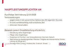 § 616 des bürgerlichen gesetzbuches regelt die „persönliche arbeitsverhinderung, zu der auch der fall der eigenen hochzeit gehört. Arbeitsrecht Fakultat Fur Betriebswirtschaft Ppt Herunterladen