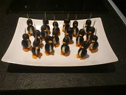 Aperitif Pingouin En Olive Carotte Et Carre Frais Aperitif Carre Frais Carotte