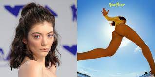 The image was taken from the ground . Lorde Drops Solar Power Album With A Cheeky Cover