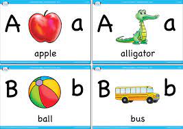 The worksheets help in learning and recognizing alphabets easily by associating the alphabet with the pictures of objects starting with that letter. Alphabet Vocabulary Flashcards Set 1 Super Simple