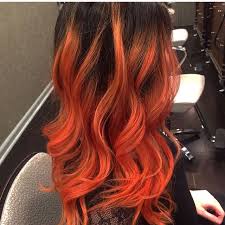 Flaming Orange Balayage Done By Sydney Hair Color Pastel Hair Color Purple Hair Styles