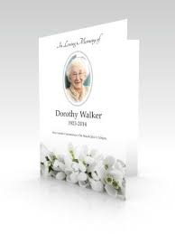Order flowers for memorial service. Funeral Stationery Order Of Service Booklet With Flower Design Featuring Snowdrops Funeral Order Of Service Order Of Service Funeral