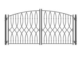 Metal is sturdy and reliable. China Metal Backyard Gate Steel Fences And Gates China Wrought Iron Double Gates Single Wrought Iron Gates