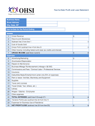 Year To Date Profit And Loss Statement Fill Out And Sign Printable Pdf Template Signnow