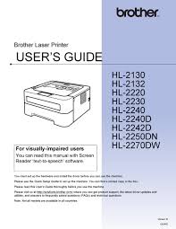 Original brother ink cartridges and toner cartridges print perfectly every time. Brother Hl Series User Manual Pdf Download Manualslib