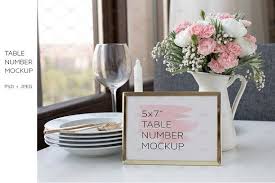 5x7 Table Number Card Mockup By Marsala Digital On Creativemarket Wedding Table Numbers Table Number Cards Table Numbers