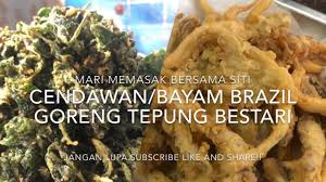 Tepung jagung memiliki tekstur yang sedikit kasar dibanding jenis tepung lainnya, warnanya pun tidak putih tetapi cenderung kuning. Cendawan Bayam Brazil Goreng Tepung Bestari Youtube
