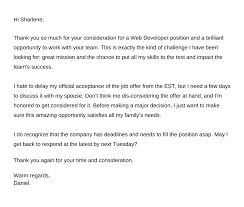 How to respond to a job offer with too low pay? How To Respond To A Job Offer Via An Email Samples Resumes Bot