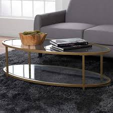 5 out of 5 stars. Camber 48 Wide Glass And Gold Oval Coffee Table 98r27 Lamps Plus