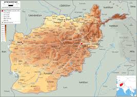 Districts were the bailiwicks of woluswals and alaqadars, representatives of the king. Afghanistan Map Physical Worldometer