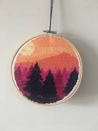 Find the perfect cross stitch pattern to stitch next! Fo A Cute Little Scenic Cross Stitch Pattern From Alitonembroidery On Etsy Crossstitch