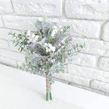 Maybe you would like to learn more about one of these? Baby S Breath Eucalyptus Bouquet Lamb S Ear Babies Etsy
