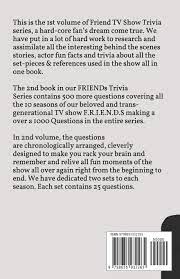 It's like the trivia that plays before the movie starts at the theater, but waaaaaaay longer. Amazon Com Ultimate Friends Trivia Quiz The One With All The Behind The Scene Trivia References And Theme Quizzes Friends Tv Show Series 9798655932265 Blake Donald Books