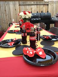 Minnie Mouse Baby Shower Table Scape Minnie Mouse Baby Shower Mickey Mouse Nursery Decor Mickey Mouse Baby Shower