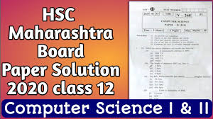 What are the passing marks for cbse class. Hsc Maharashtra Board Computer Science Question Paper 2020 Class 12
