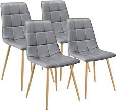 Easychair preprints are intended for rapid dissemination of research results and are integrated with the rest of easychair. Amazon Com Tuoze Modern Dining Chairs Pu Upholstered Seat With Wood Patterned Steel Legs Mid Century Chairs Armless Dining Side Chair For Living Room Bedroom Kitchen Set Of 4 Grey Chairs