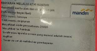 Masukan kartu atm anda pada mesin atm; Cara Bayar Angsuran Fif Lewat Atm Mandiri Lengkap Dan Jelas Kartu Bank