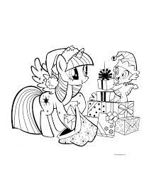 Keep your kids busy doing something fun and creative by printing out free coloring pages. Twilight Sparkle Christmas Coloring Page My Little Pony Coloring Pages