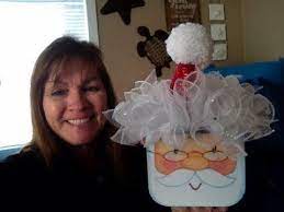 Make A Santa Hat For The Santa Gift Box From Dollar Tree Youtube Dollar Store Christmas Christmas Crafts Decorations Dollar Tree Crafts