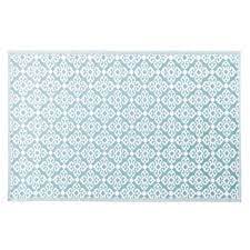 Check out some similar items below! Outdoor Teppich Blau Mit Weissen Grafikmotiven 180x270 Rosace Maisons Du Monde