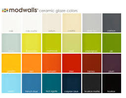 Modwalls Ceramic Tile Glaze Color Chart For All Of Porcelain