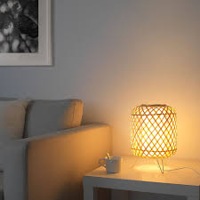 Gottorp Lampada Da Tavolo Bambu Ikea It Schwarze Tischlampen Lampentisch Sanftes Licht