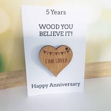 5th Anniversary Card Husband Gift Wife Card Wood Wooden Gift Wedding Anniversary Gift For He Gifts For Husband Gift Wedding Anniversary Anniversary Cards