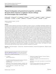 I'm a stem professor at an r1. Pdf Physical Stratigraphy And Geotechnical Properties Controlling The Local Seismic Response In Explosive Volcanic Settings The Stracciacappa Maar Central Italy
