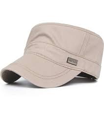 Cotton Cadet Cap Army Military Caps Flat Hats Unique Design Big Head Style04 Beige Cp12093jcdp In 2021 Military Cap Womens Baseball Cap Flat Hats