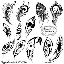 You don't want your new piece of body art to be simply. Peacock Digital Feathers Feathers Digital Clipart Feather Silhouettes Tribal Feather Feather Marquesan Tattoos Feather Tattoo Design Abstract Tattoo Designs