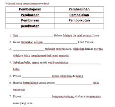 Aktiviti mengeluarkan barangan dan perkhidmatan yang tidak dapat dibezakan oleh isi rumah untuk kegunaan sendiri aktiviti kesihatan, kemanusian dan kerja sosial aktiviti kewangan dan insurans / takaful aktiviti pentadbiran dan khidmat. Isi Tempat Kosong Dengan Imbuhan Interactive Worksheet