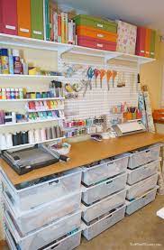 You probably want a place for all your crafting supplies, but even if you have space, all storage isn't because many crafts use lots of small objects, we like stacking storage that uses plastic frames and shallow bins that work as removable drawers. Http Error 403 Sewing Room Design Small Craft Rooms Diy Craft Room