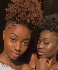 Beautiful dark skin women with natural hair. Ig Princvsse Ig Blackiexbarbie Beautiful Women Of West Africa Dyed Natural Hair Natural Hair Styles Dark Skin Women