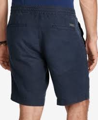 Polo Ralph Lauren Men S Big Tall 9 Classic Fit Linen Shorts Navy Xlt Mens Big And Tall Polo Ralph Lauren Mens Polo Ralph Lauren