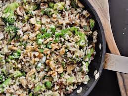 Wild Rice With Broccoli And Mushrooms Wild Rice Recipes Wild Rice Casserole Healthy Rice Recipes