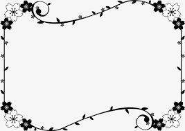 Black Flower Border Curve Flower Clipart Black Flower Png Transparent Clipart Image And Psd File For Free Download Flower Border Flower Clipart Page Borders Design