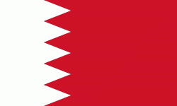 Die flagge des königreichs bahrain besteht aus einem senkrechten weißen streifen links und einem roten streifen rechts. Flagge Bahrains Map N All Com