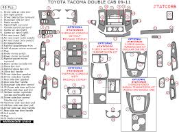 Amazon's choice for tacoma double din dash kit. Toyota Tacoma 2009 2011 Toyota Tacoma Double Cab 09 11 Interior Dash Kit 48 Pcs